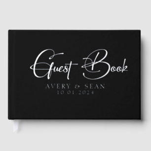 Elegant and Modern Script  Guest Book
