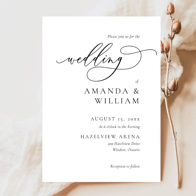 Elegant and Modern Wedding Invitation (Creator Uploaded)