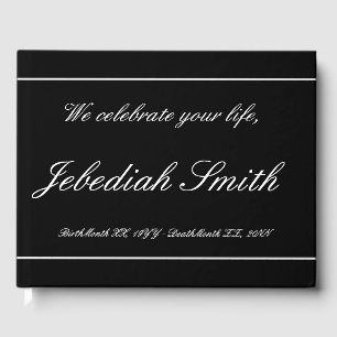Elegant and Personalized Funeral Guestbook