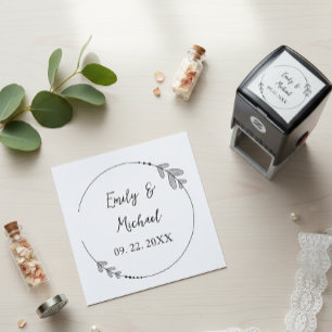 Elegant and Personalized Wedding Stamps – Custom