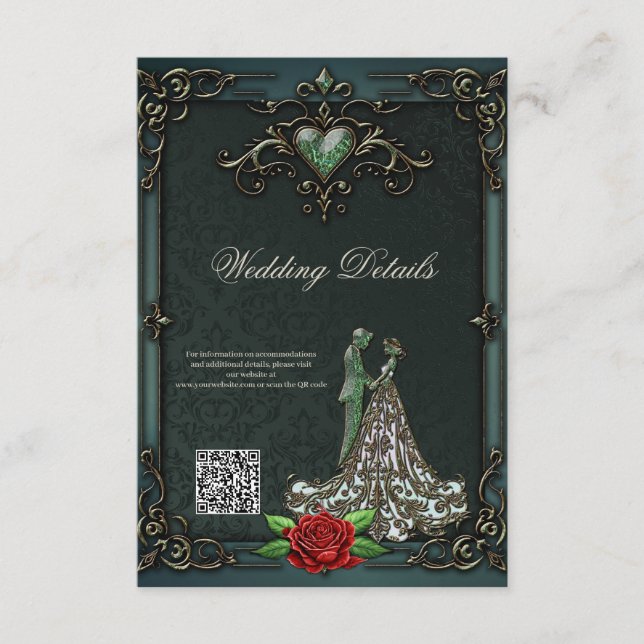 Elegant and romantic vintage design. enclosure card (Front)