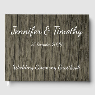 Elegant and Rustic Marriage Guest Book