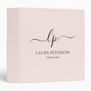 Elegant and simple handwritten script calligraphy binder