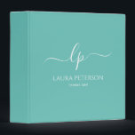 Elegant and simple handwritten script calligraphy binder<br><div class="desc">Beautiful and modern design. Simply add your initials between the symbols and customize the text.</div>