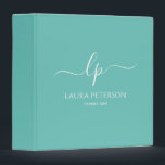 Elegant and simple handwritten script calligraphy binder<br><div class="desc">Beautiful and modern design. Simply add your initials between the symbols and customize the text.</div>