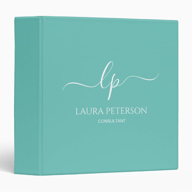 Elegant and simple handwritten script calligraphy binder (Front/Spine)