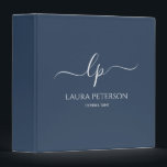 Elegant and simple handwritten script calligraphy binder<br><div class="desc">Beautiful and modern design. Simply add your initials between the symbols and customize the text.</div>