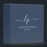 Elegant and simple handwritten script calligraphy binder<br><div class="desc">Beautiful and modern design. Simply add your initials between the symbols and customize the text.</div>