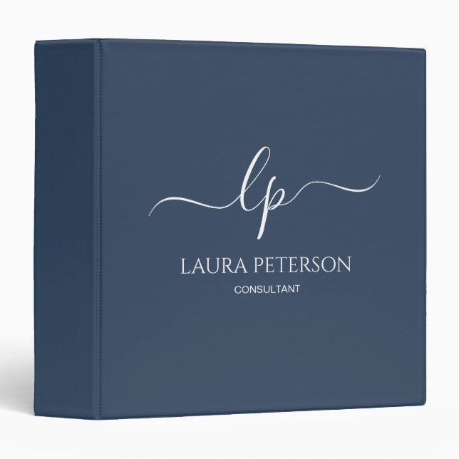 Elegant and simple handwritten script calligraphy binder (Front/Spine)