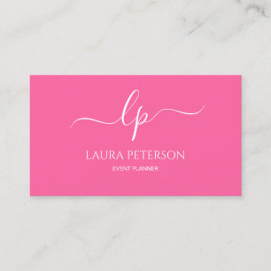 Elegant and simple handwritten script calligraphy business card