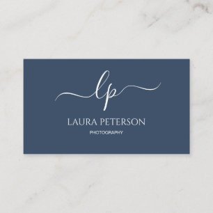 Elegant and simple handwritten script calligraphy business card