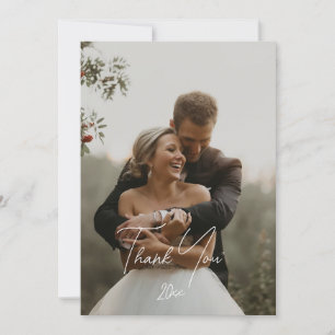 Elegant and Simple Modern Weeding Card