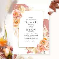 Elegant and Simple Rust, Peach and Blush Wedding