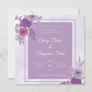 Elegant and Simple Wedding Invitation Card