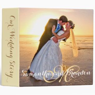 Elegant and Simple Wedding Monogram Binder