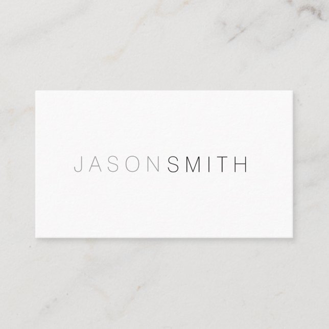 Elegant and Sophisticated Business Card (Front)