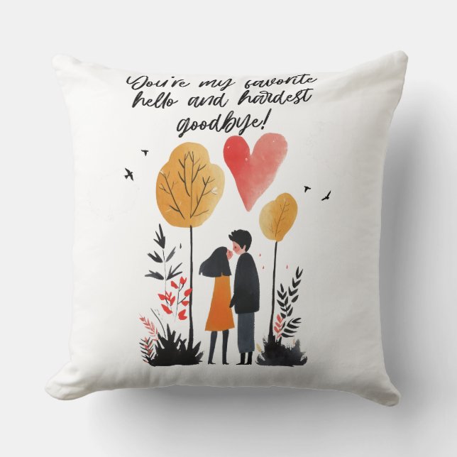 Elegant and stylish throw pillow (Front)