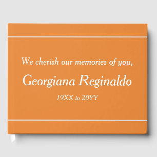 Elegant and Subdued Funeral/Memorial Guestbook