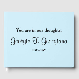 Elegant and Subdued Sympathy Guestbook