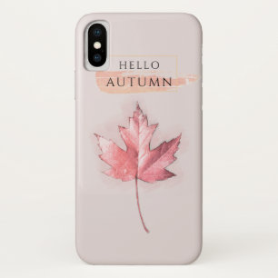 Elegant and Trendy Autumn Leaf Drawing Case-Mate iPhone Case