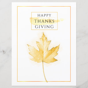 Elegant and Trendy Golden Thanksgiving
