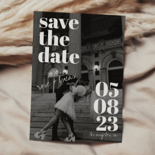 Elegant and Trendy Wedding Save the date Invitation