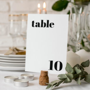 Elegant and Trendy Wedding Table Number