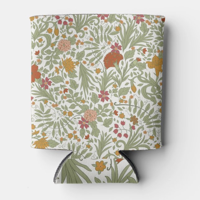 Elegant and whimsical floral pattern. can cooler (Front)