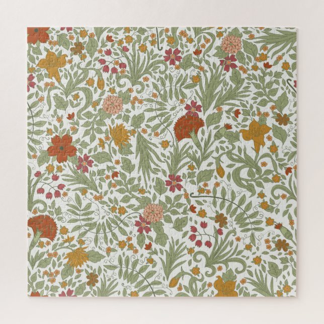 Elegant and whimsical floral pattern. jigsaw puzzle (Vertical)