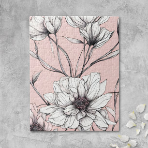 Elegant Anemone Floral Jigsaw Puzzle