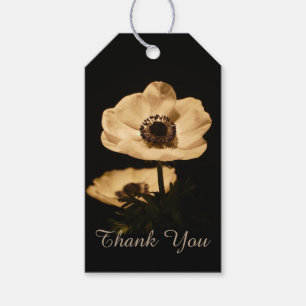 Elegant Anemone Flowers Thank You Gift Tags