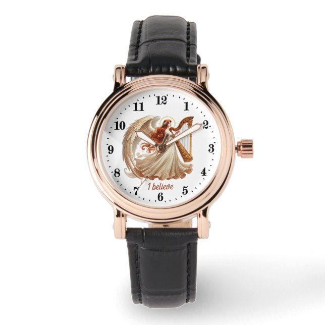 Elegant Angel lovers customizable  Watch (Front)