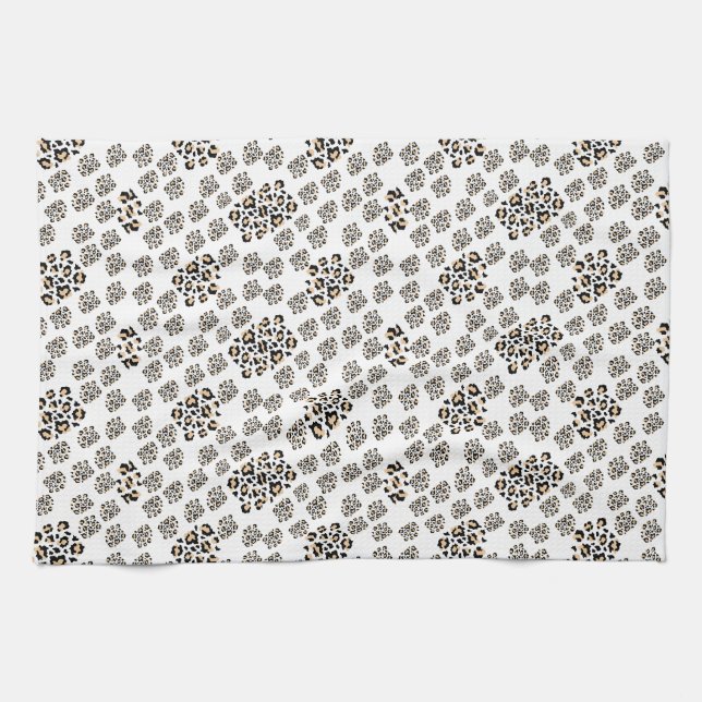 elegant animal print kitchen towel (Horizontal)