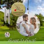 Elegant Anniversary Gift Photo Name Date Wind Chime<br><div class="desc">This unique and special Wind Chime makes the perfect Wedding Anniversary gift that will be enjoyed for years to come. Personalized with their photo on the the front and, on the back, their names and date -- a wonderful memento of the occasion This thoughtful gift that adds a touch of...</div>