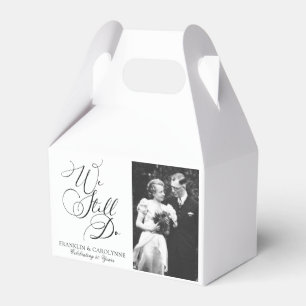 Elegant Anniversary Vow Renewal Photo Favor Box