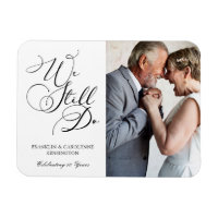 Elegant Anniversary Vow Renewal Photo Invitation