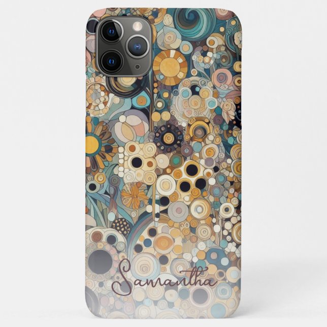 Elegant Antique Art Nouveau Style Floral Style Case-Mate iPhone Case (Back)