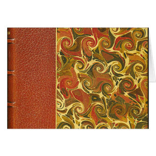 Elegant Antique Book, Ornate Swirl Pattern
