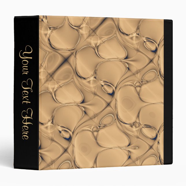 Elegant Antique Gold Alligator Personal Binder (Front/Spine)