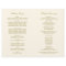 Elegant Antique Gold Calligraphy Wedding Programs