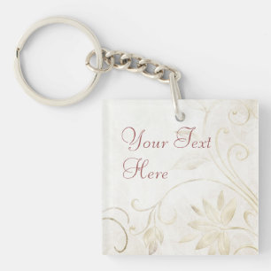 Elegant Antique Gold Keychain