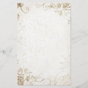 Elegant Antique Gold Vintage Wedding Stationery