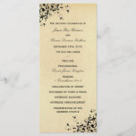 Elegant Antique Swirls Wedding Program Template<br><div class="desc">These elegant antique swirl wedding programs are perfect for any couple planning a romantic vintage marriage. 
 
 These program templates can be personalized for your special occasion and would make the perfect order of service for any wedding,  bridal shower,  engagement party,  birthday party and much,  much more.</div>