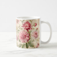 Elegant Antique Vintage French Floral Collage