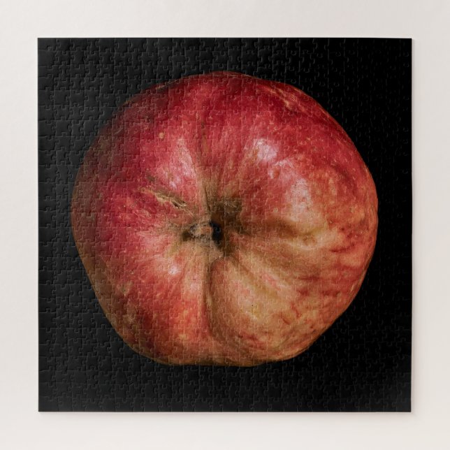 Elegant Apple Collection on Black Jigsaw Puzzle (Vertical)