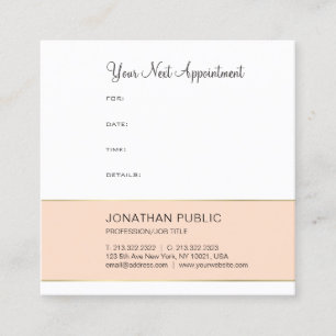 Elegant Appointment Reminder Modern Design Trendy
