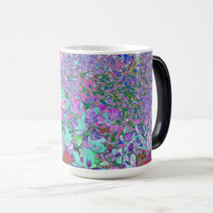 Elegant Aqua and Purple Limelight Hydrangea Detail Magic Mug