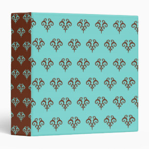 Elegant Aqua Scrapbook Binder 