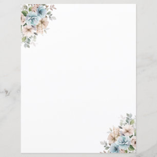 Elégant aquarelle papier papeterie florale