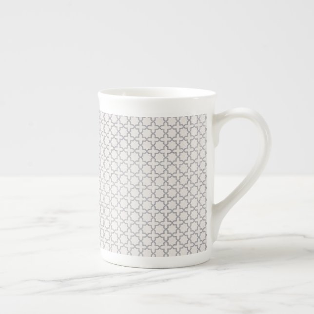 Elegant Arabesque Ornament Bone China Mug (Right)